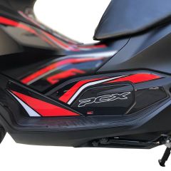 GP Kompozit Honda PCX 125 2021-2023 Uyumlu Yan Alt Ayak Pad Kırmızı
