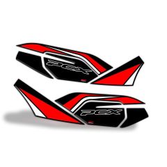 GP Kompozit Honda PCX 125 2021-2023 Uyumlu Yan Alt Ayak Pad Kırmızı