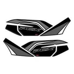 GP Kompozit Honda PCX 125 2021-2023 Uyumlu Yan Alt Ayak Pad Gri