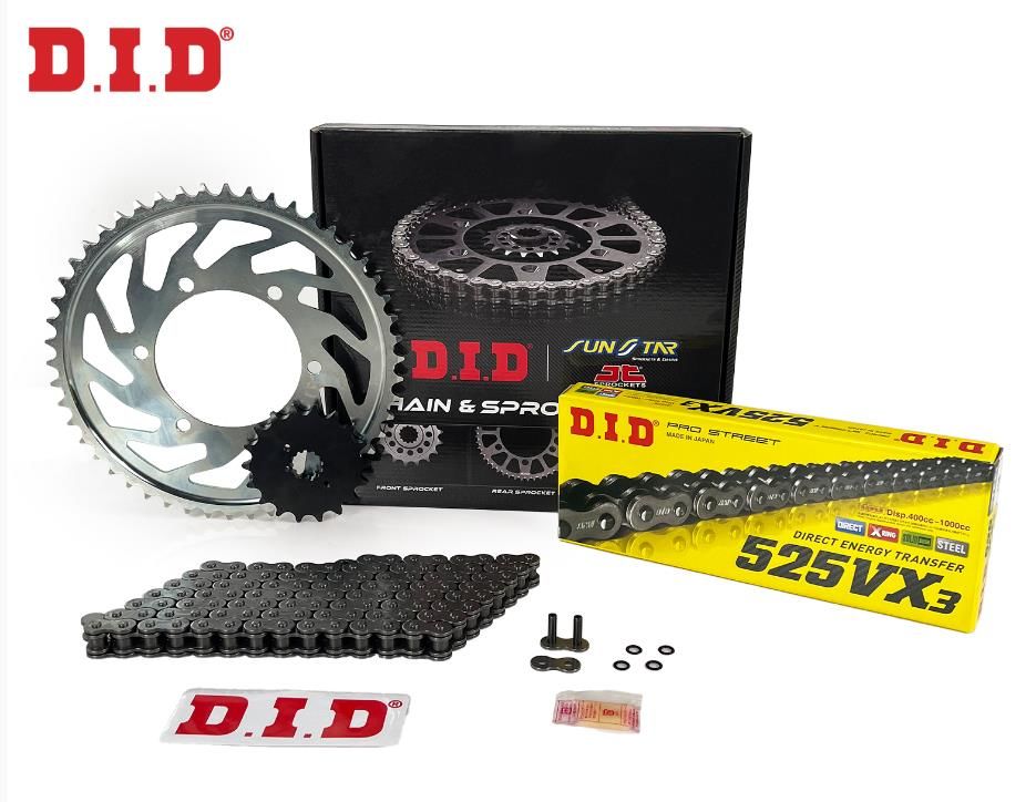 Did-Sunstar 2011-2015 Kawasaki Ninja ZX-10R Uyumlu Zincir Dişli Set Çelik Renk