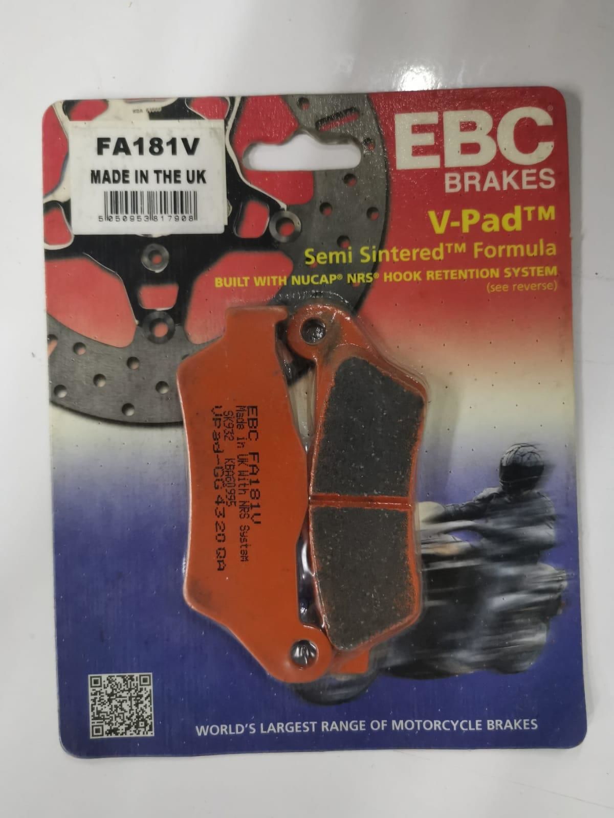 Ebc Fa181V 2022-2023 Ducati Multistrada V2 S Uyumlu Arka Fren Balatası Yarı Sinterli Balata