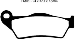 Ebc Fa181Tt 2022-2023 Ducati Multistrada V2 S Arka Fren Balatası Karbon Balata