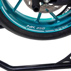 GP Kompozit CF Moto 250 NK 2018-2023 Uyumlu Jant Şeridi Reflektif Gri