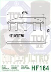 Hiflo Hf164 2017-2021 Kymco Ak 550 Uyumlu Yağ Filtresi