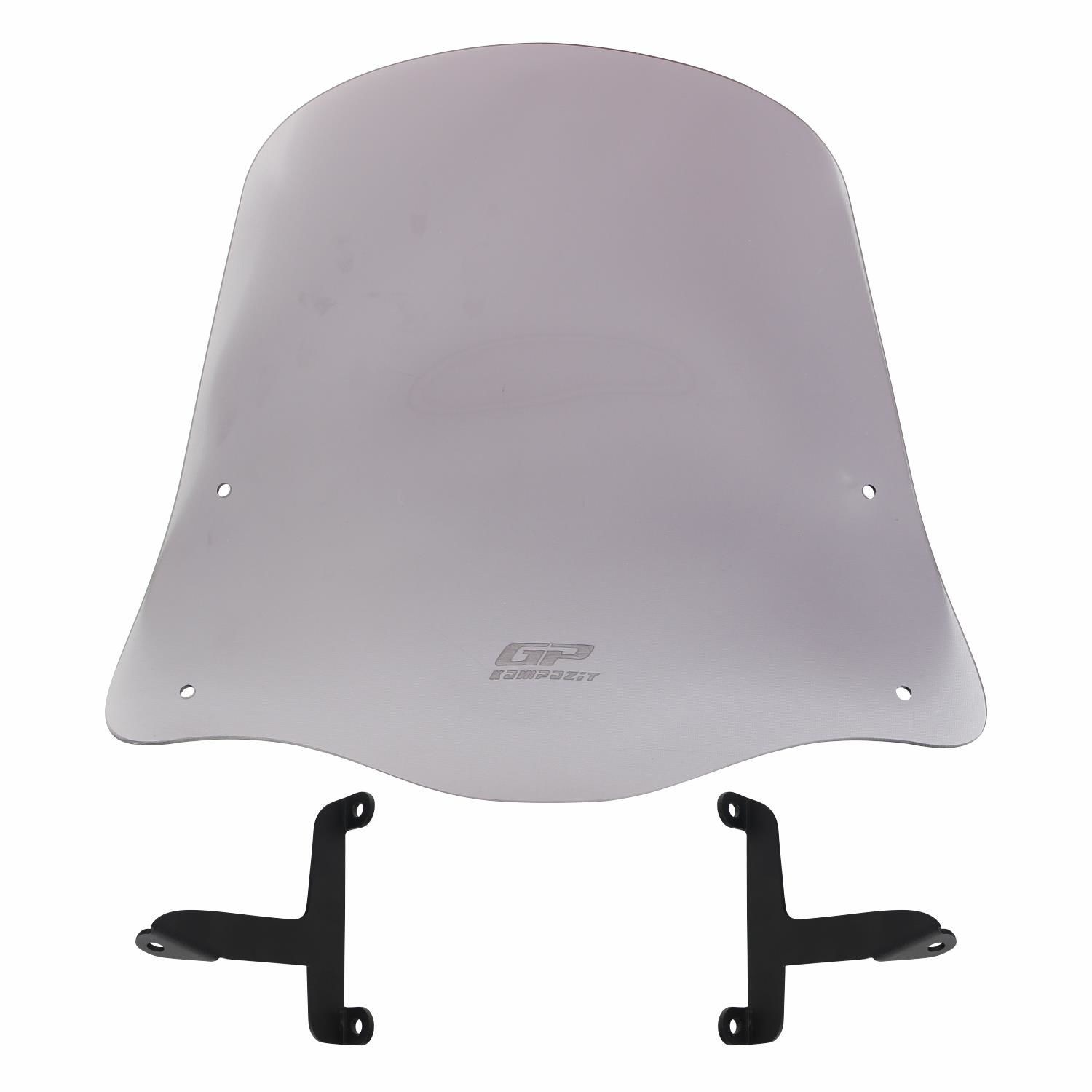 GP Kompozit Scooter Universal 2020 Uyumlu Ön Cam Füme 42 cm