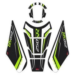GP Kompozit CF Moto 250 SR 2020-2023 Uyumlu Tank Pad Seti Sarı