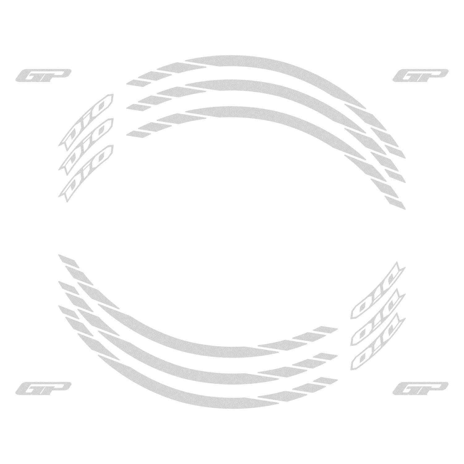 GP Kompozit Honda Dio 2021-2023 Uyumlu Jant Şeridi Reflektif Gri