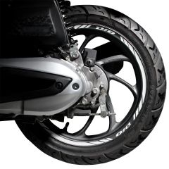 GP Kompozit Honda Dio 2021-2023 Uyumlu Jant Şeridi Reflektif Gri
