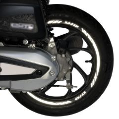 GP Kompozit Honda Dio 2021-2023 Uyumlu Jant Şeridi Reflektif Gri