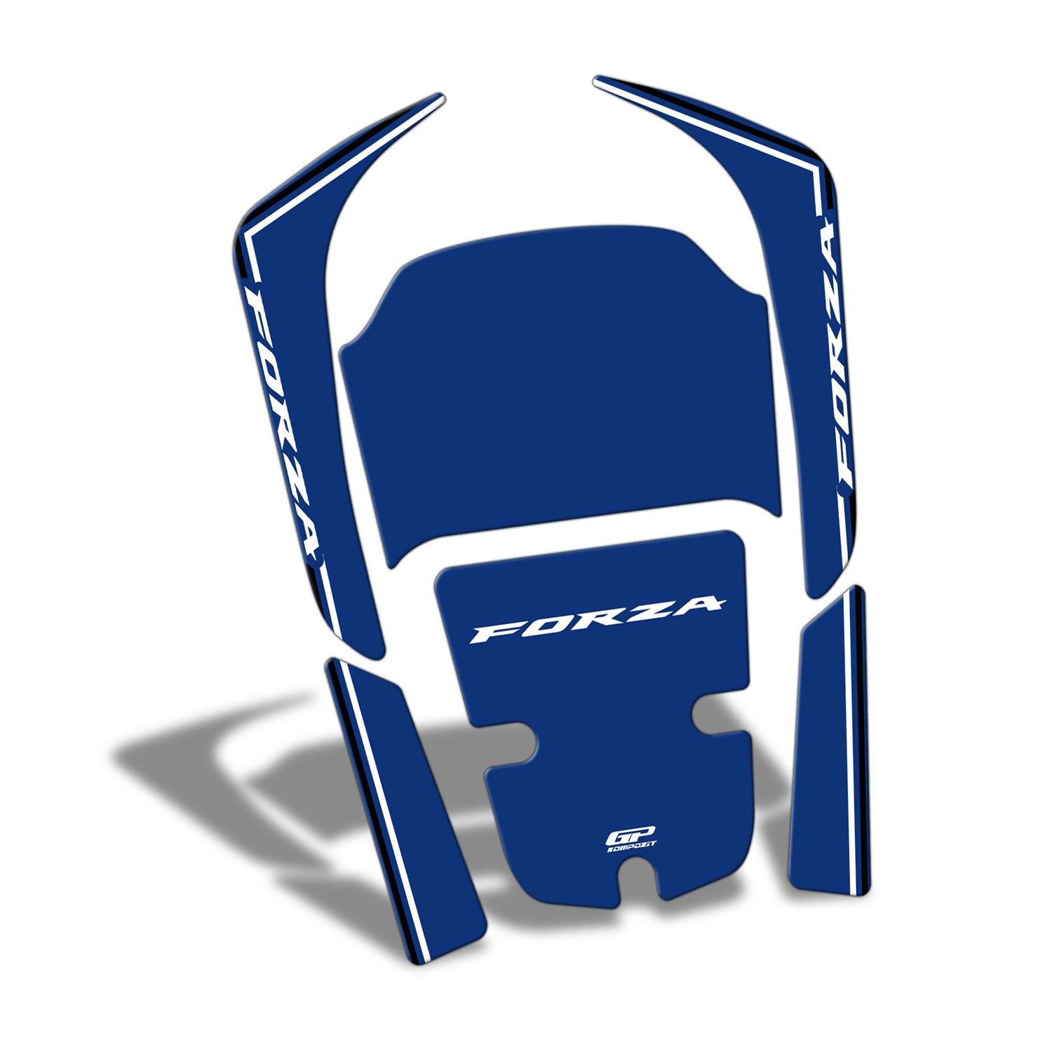 GP Kompozit Honda Forza 250 2018-2023 Uyumlu Tank Pad Mavi