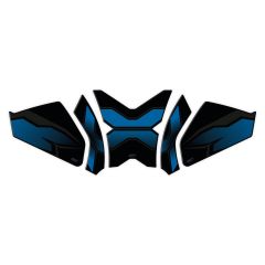 GP Kompozit CF Moto 250 CL-X 2022-2023 Uyumlu Tank Pad Seti Mavi