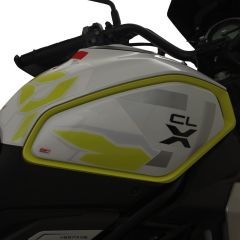GP Kompozit CF Moto 250 CL-X 2022-2023 Uyumlu Tank Pad Seti Mavi
