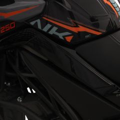GP Kompozit CF Moto 250 NK 2023 Uyumlu Full Pad Seti Turuncu