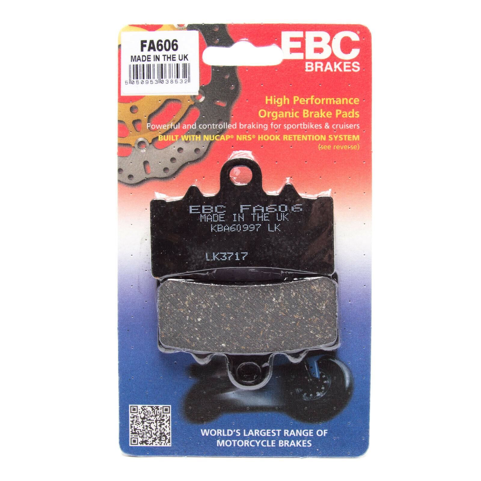 Ebc Fa606 2021-2022 Husqvarna Svartpilen 125 Uyumlu Ön Fren Balatası Organik Balata