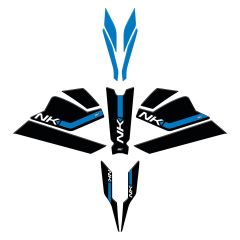 GP Kompozit CF Moto 250 NK 2023 Uyumlu Full Pad Seti Mavi