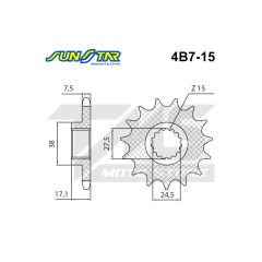 Ducati Panigale 1299 S uyumlu ön dişli  SUNSTAR