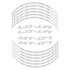 GP Kompozit Yamaha MT-07 2014-2023 Uyumlu Jant Şeridi Reflektif Gri