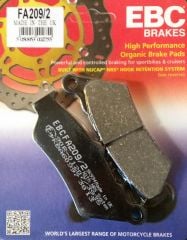 Ebc Fa209/2 2016-2021 Ducati Scrambler Sixty2 Uyumlu Ön Fren Balatası Organik Balata