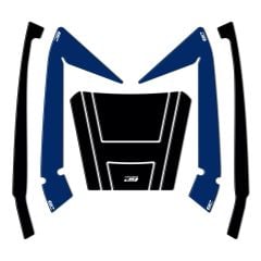 GP Kompozit Honda Forza 250 2018-2023 Uyumlu Çanta Pad Seti Mavi