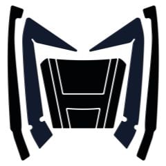 GP Kompozit Honda Forza 250 2018-2023 Uyumlu Çanta Pad Seti Lacivert