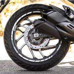 GP Kompozit Bajaj Dominar 250 / 400 2017-2023 Uyumlu Jant Şeridi Reflektif Gri