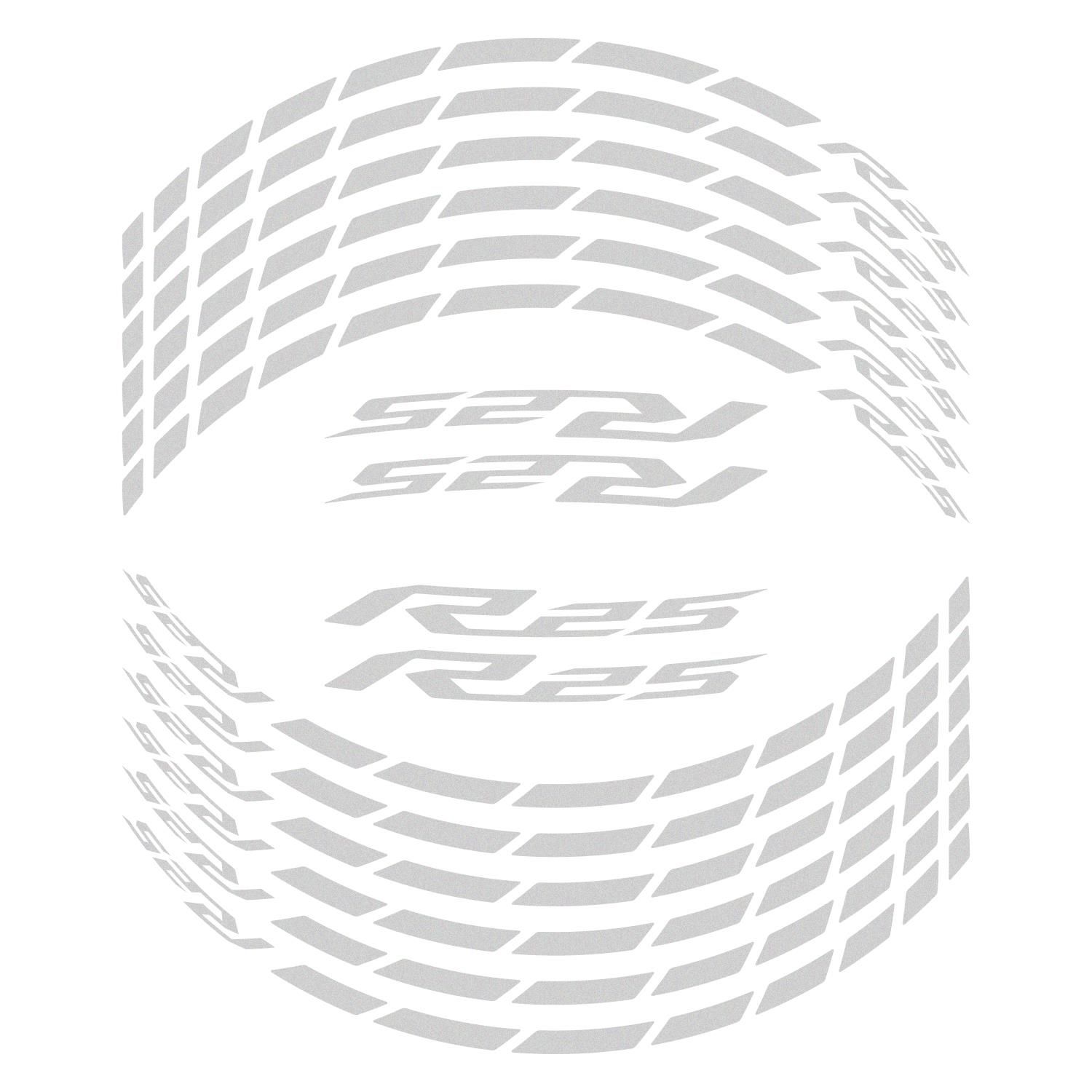 GP Kompozit Yamaha R25 2015-2023 Uyumlu Jant Şeridi Reflektif Gri