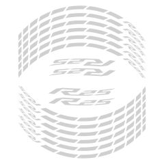 GP Kompozit Yamaha R25 2015-2023 Uyumlu Jant Şeridi Reflektif Gri