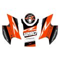 GP Kompozit KTM 1290 Super Adventure 2021-2024 Uyumlu Tank Pad Seti Turuncu