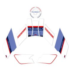GP Kompozit Honda XL750L Transalp 2023 Uyumlu Tank Pad Beyaz
