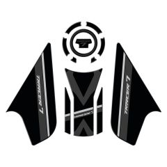 GP Kompozit Yamaha MT-07 Tracer 2020-2023 Uyumlu Tank Pad Seti Siyah