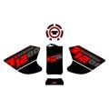 GP Kompozit Yamaha Tenere 1200 2011-2020 Uyumlu Tank Pad Seti Siyah-Kırmızı