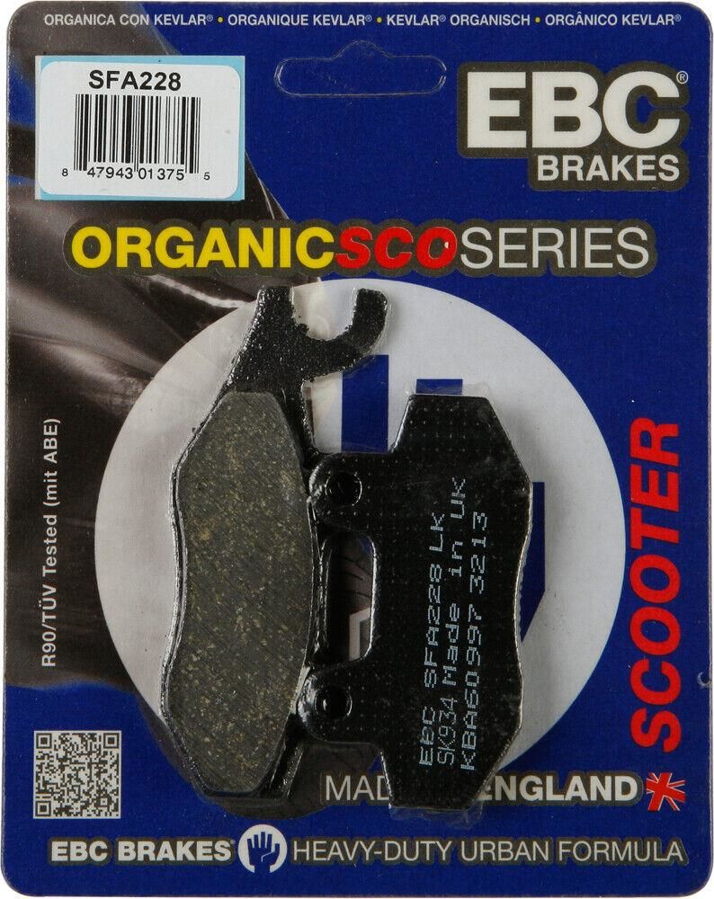 Ebc Sfa228 2007-2012 Peugeot Satelis 250 Uyumlu Ön Fren Balatası (Nissin Kaliper) Organik Balata