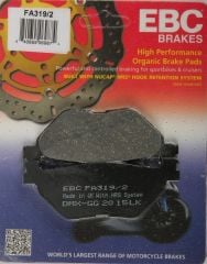 Ebc Fa319/2 2004-2006 Hyosung GV 650 Uyumlu Arka Fren Balatası Organik Balata