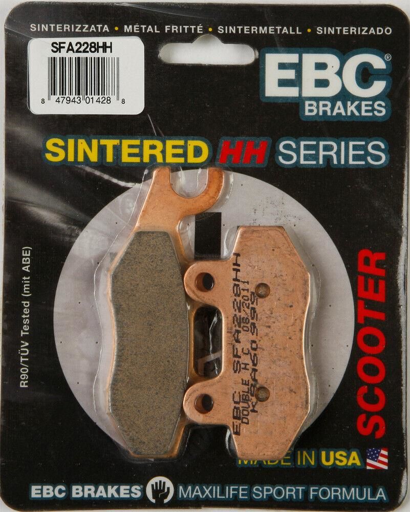 Ebc Sfa228Hh 2008-2015 Peugeot Satelis 500 Uyumlu Arka Fren Balatası Sinterli Balata
