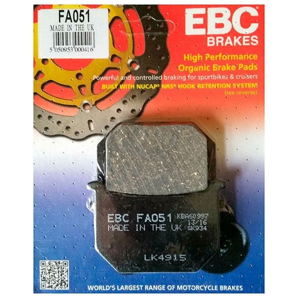 Ebc Fa051 1985-1997 Suzuki Gn 250 Ön Fren Balatası