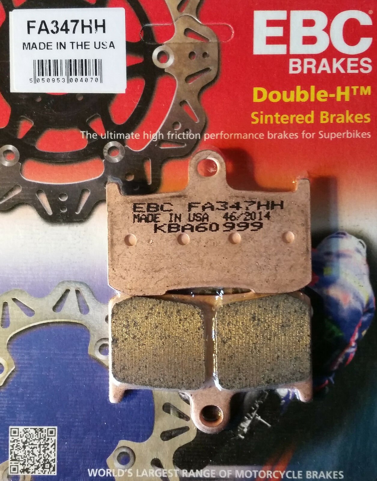 2008-2012 Suzuki B-King Ön Fren Balatası Ebc Fa347Hh Sinterli