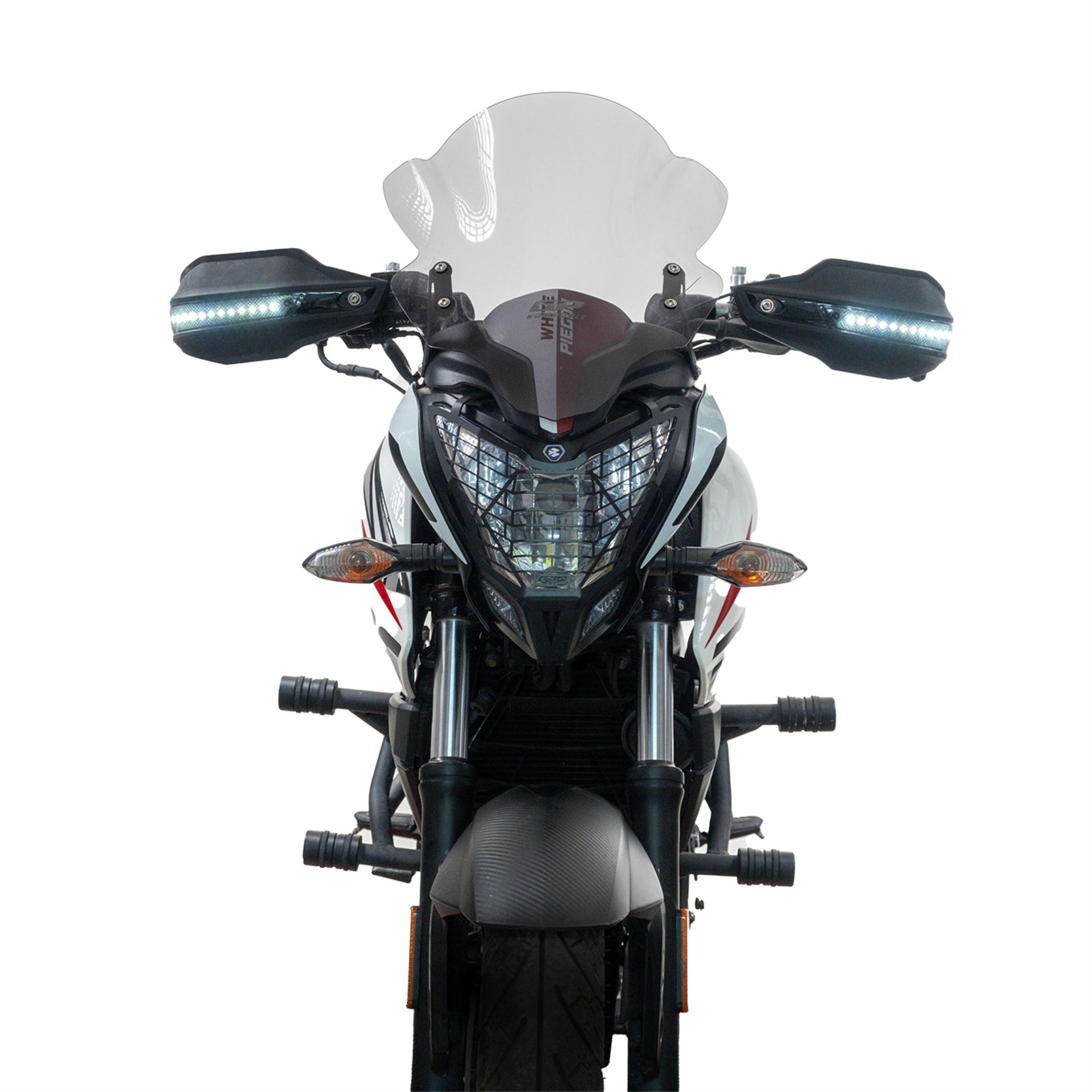 GP Kompozit Suzuki V-Strom 250 2017-2023 Uyumlu Led Sinyalli Elcik Koruma Siyah