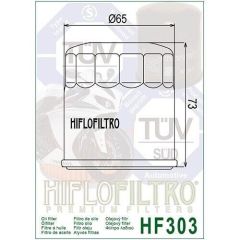 Hiflo Hf303 2002-2003 Honda VT 750 Shadow ACE Uyumlu Yağ Filtresi