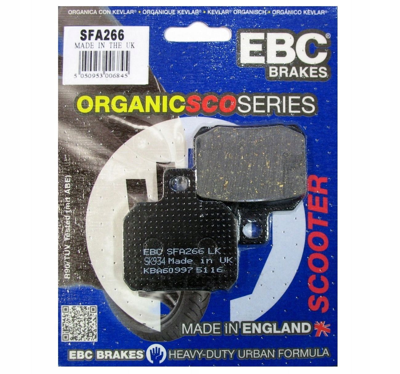 2008-2009 Piaggio Beverly 400 Arka Fren Balatası Ebc Sfa266