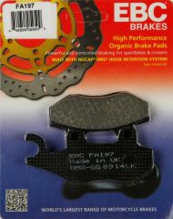 Ebc Fa197 2004-2009 Honda CBF 250 Uyumlu Arka Fren Balatası Organik Balata
