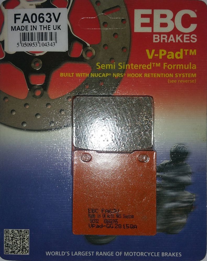 Ebc Fa063V 1995-2004 Suzuki Gsf 600 Bandit S Arka Fren Balatası