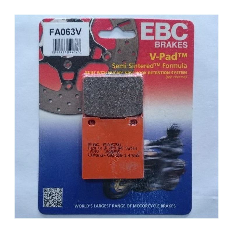Ebc Fa063V 1995-1999 Suzuki Gsf 600 Bandit Arka Fren Balatası