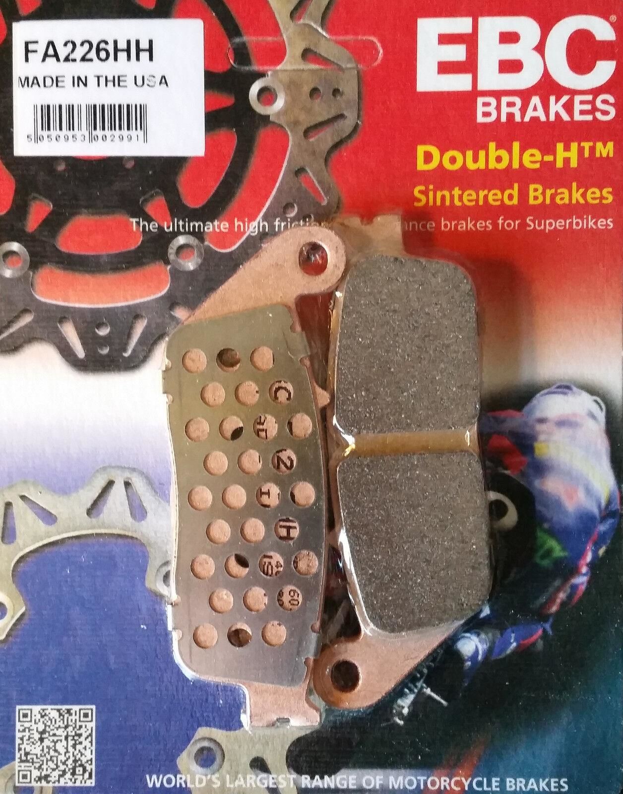 Ebc Fa226Hh 2004-2012 Honda CBF 600 Uyumlu Ön Fren Balatası Sinterli Balata (2 Piston Kaliper)