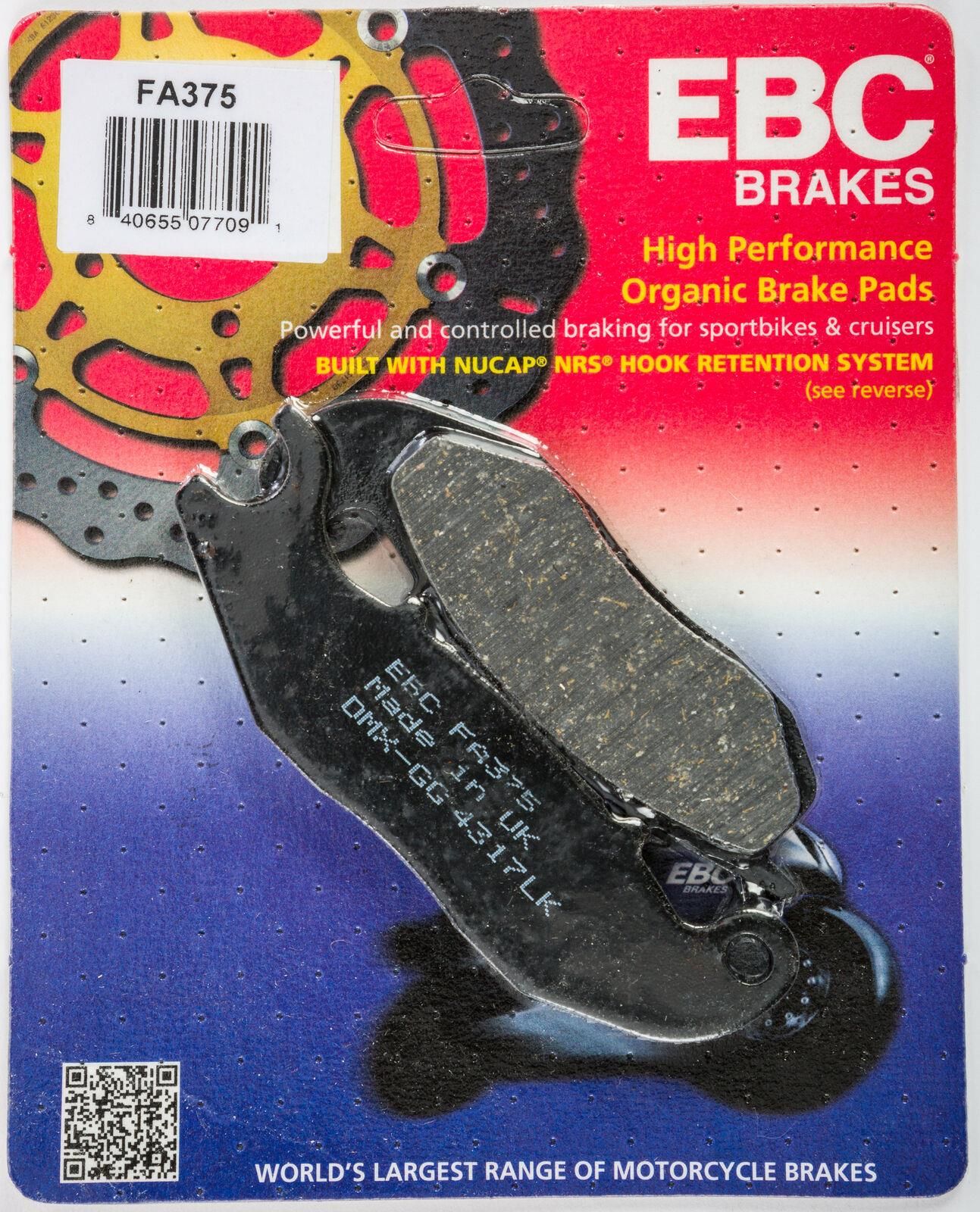 Ebc Fa375 2004-2017 Honda CBR 125 R Uyumlu Ön Fren Balatası Organik Balata