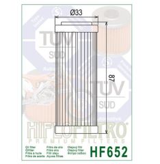 Hiflo Hf652 2016-2023 Husqvarna FS 450 Uyumlu Yağ Filtresi
