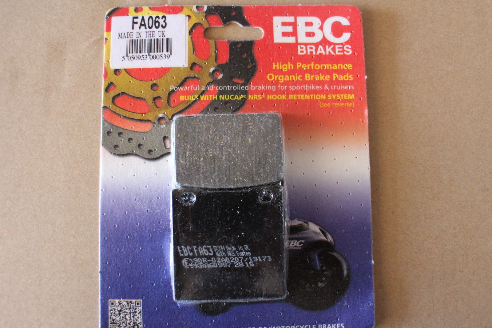 1996-2003 Suzuki Gsx-R 750 Arka Fren Balatası Ebc Fa063 B