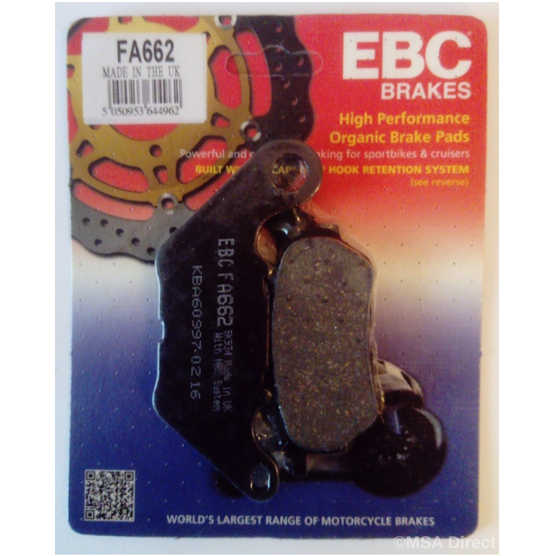 Yamaha Mt-25 Abs Arka Fren Balatası Ebc Fa662 Balata N11.71622