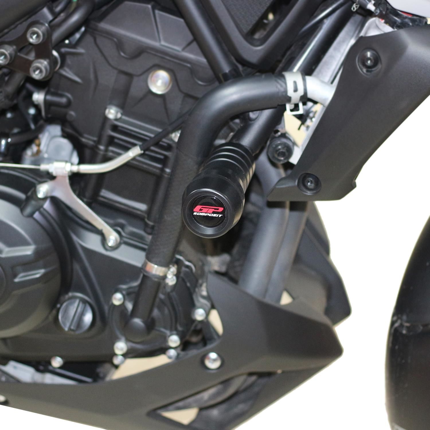 GP Kompozit Yamaha MT-25 2015-2023 Uyumlu Motor Koruma Takozu Siyah