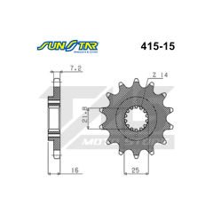 Ducati 848 zincir dişli set DID VX3 XRİNG-SUNSTAR dişli set