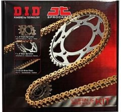 Did-Jt 1995-2002 Honda NX 650 Dominator Uyumlu Zincir Dişli Set Silver (Gümüş) Renk
